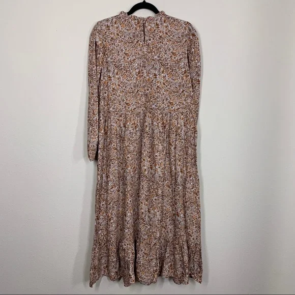 UNIVERSAL THREADS Microfloral Tiered Cottage Core Midi Maxi Dress Large - Picture 8 of 12